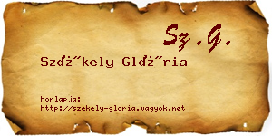 Székely Glória névjegykártya